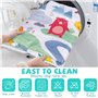 Tapis d'éveil Bébé, Tapis de Jeu pour Bébé Avec Arches Amovibles 6 Jouets Multifonctionnels, Tapis de Jeux Bébé Polyvalent, Tapi