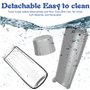 MTINRNI 550ML Bouteille d'eau pour Chien Chat,150°Pliable Gourde Chien,Distributeur d'eau Portable étanche,BPA-Free,Convient pou