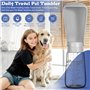 MTINRNI 550ML Bouteille d'eau pour Chien Chat,150°Pliable Gourde Chien,Distributeur d'eau Portable étanche,BPA-Free,Convient pou