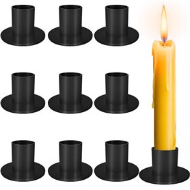 RDDAIPE 9 Pcs Bougeoir Noir