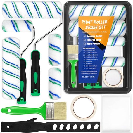 BGIUSQF Lot de 12 Pièces Kit Rouleau Peinture