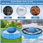 ZQEJEFD Coussin de Piscine pour l'hiver, XXL 120 x 120 cm Coussin d'air de Piscine, Coussin Piscine Hivernage, Coussin Gonflable