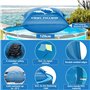XXL 120 x 120 cm Coussin d'air de Piscine