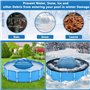 ZZXLOPEZ Coussin de Piscine pour l'hiver, XXL 120 x 120 cm Coussin d'air de Piscine, Flotteur Hivernage Piscine, Coussin Piscine