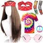 MZJAUVF Déguisement Hippie Homme