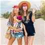 MZJAUVF Déguisement Hippie Homme, Déguisement Année 70, Deguisement Disco Homme, Accessoires Hippie avec T Shirt Perruque Bandea