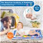 MZJAUVF Tapis d'eau Bébé, Tapis d'eau Sensoriel Bébé, 65 x 50 cm Tapis d'eau Gonflable, Jouet Bebe Tapis Eau, Tapis d eau Eveill