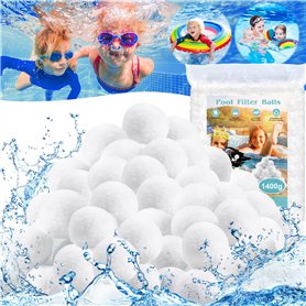 JEDWKFA 1400g Balles Filtrantes