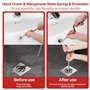 BBLTIFF Furet Deboucheur Canalisation, Deboucheur wc 5m × 6 mm, Furet Plomberie avec Manivelle, Deboucheur Evier, Deboucheur Toi