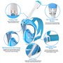 BBLTIFF Masque de Plongée Enfant, 180° HD Masque Tuba Intégral, Anti-buée Anti-Fuite Masque Piscine Enfant avec Pochette de Rang