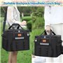 BBLTIFF 40L Grand Sac Isotherme Repas, Glaciere Souple Isotherme, Sac Glaciere Pliable, Glacière Isotherme avec Bandoulière Régl
