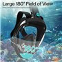 RDDAIPE Masque de Plongée Intégral Adulte L/XL, 180° Masque Plongee Integral, Masque Snorkeling Adulte, Confortable, Anti-Buée, 
