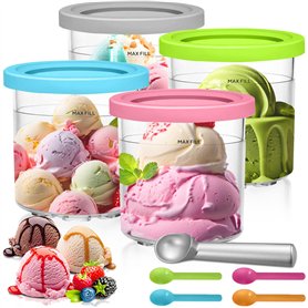 RDDAIPE 4PCS Pot pour Ninja Creamy Deluxe