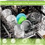 RDDAIPE 4PCS Pot pour Ninja Creamy Deluxe, 500ML Pot pour Ninja Machine a Glace, Récipients à Crème Glacée de Rechange pour Ninj