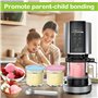RDDAIPE 4PCS Pot pour Ninja Creamy Deluxe, 500ML Pot pour Ninja Machine a Glace, Récipients à Crème Glacée de Rechange pour Ninj