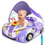 RDDAIPE Bouee Bebe avec Pare Soleil Volant et Volant SPF 50+