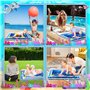 ZPQAODI Tapis de jeu aquatique pour bébé, tapis de jeu aquatique, gonflable, 66 x 50 cm, tapis de jeu rempli d'eau, tapis de jeu