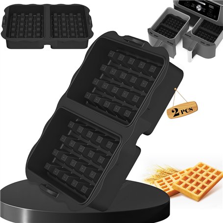 Accessoires Air Fryer | 2 pièces d'insertion de gaufres pour Ninja AF400EU & AF500EU & AF300EU | Air Fryer Accessories | Accesso