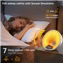 Simulateur de l'Aube et Aide au Sommeil Contrôle APP Double Snooze Réve