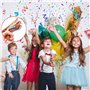 canon confettis 16 pièces paquet confettis bombe lanceur multicolore biodégradables cannons anniversaire étincelants confettis p
