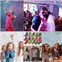 canon confettis 16 pièces paquet confettis bombe lanceur multicolore biodégradables cannons anniversaire étincelants confettis p