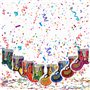 canon confettis 16 pièces paquet confettis bombe lanceur multicolore biodégradables cannons anniversaire étincelants confettis p