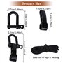 Paracorde Bracelet, 10 Pcs Boucles de Manille Sont Utilisés pour Fabriquer des Bracelets de Survie, Bracelet de Survie Réglable 