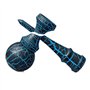 Itian Kendama Jouet en Bois Japonais Traditionnel - Jeu de Capture de Balle, Jeu d'adresse (Bleu + Noir)