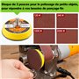 SI FANG Mini Ponceuse à Bande électrique Kit d'affûtage de Couteau, Petite Meuleuse d'établi, 7 Vitesses réglables, Pour le Trav