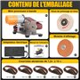 NuoDunco Ponceuses à bande, Affûteuse de couteaux à 15 degrés, ponceuse d'établi électrique, 7 vitesses réglables, polisseuse po