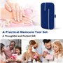 Kit de manucure professionnel 7 en 1 en acier inoxydable pour ongles incarnés, kit de pédicure et coupe-ongles d'orteils, ciseau