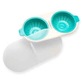 GLADFRESIT Cuiseur à œufs multifonction pour micro-ondes - Utilisation domestique - Moule à œufs pochés pour le petit-déjeuner -