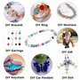 Lot De 1200 Perles De Verre à Facettes,6mm Perle En Cristal,Avec Boîte De Rangement,Pour La Fabrication De Bracelet, Collier, Bi