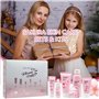 Fengyang® 6Pcs Set de Soins, Sakura Ensemble De Soins De La Peau, Soins Du Visage À Texture Rafraîchissante, Kit de Soins de La 