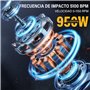STANEW Marteau Perforateur Filaire SDS Plus 950W, Marteau Perforateur 0-1150RPM/5100BPM avec 4 fonctions et embrayage de sécurit