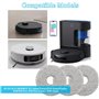 Zeripikfoasp 6 Pièces Chiffon de Nettoyage Rechange Serpillières, Compatible avec DEEBOT X1 Omni/T10 Omni/Turbo T20/T20 Pro/T30 