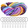 VORHOT 200 PCS Scoubidou Fil Fluorescent