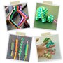 VORHOT 200 PCS Scoubidou Fil Fluorescent, Scooby Doo Fil avec Porte-clés et Crochets, Scoubidou Kit pour Faire des Bracelets Col