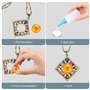 Domkan 100 Pièces 25mm Decoration Cabochon Rond, Cabochons pour Bijoux, Cabochons Verre pour Bijoux, Scrapbooking et Décoration 