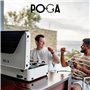 POGA Lux Valise de Voyage pour Console Portable Playstation 5 avec Chariot et Moniteur de Jeu AOC 61 cm – Noir (V2 – Haut-Parleu