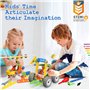Blocs de Construction 175 pièces 11-en-1 ,Jeux pour garçons et Filles-l'Apprentissage la Construction Jouets Créatif, interactif