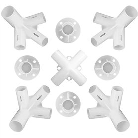 YueWan Connecteur de tonnelle en plastique - Pièces de rechange pour tonnelle de 3 x 3 m