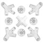 YueWan Connecteur de tonnelle en plastique - Pièces de rechange pour tonnelle de 3 x 3 m