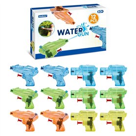 12x Pistolet à Eau Enfant Miniature Pistolets et Fusils à Eau Jeu de Piscine de Plage en Plein air