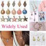 30 Pièces Conque Coquilles Plaqué Breloques, Shell Sirène Queue Charmes Alliage Émail Pendentifs, Alliage Shell Pendentif Marine
