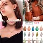 30 Pièces Conque Coquilles Plaqué Breloques, Shell Sirène Queue Charmes Alliage Émail Pendentifs, Alliage Shell Pendentif Marine