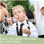 Nordstern Lot de 36 bulles de savon pour couple de mariés - Liquide avec poignée de couple de mariés - Comme cadeau d'invité et 