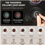 Weinsamkeit Moulin à Café Electrique, USB Rechargeable Moulin a Cafe avec Meule en Céramique et Brosse Coffee Grinder Rugosité R
