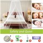 Moustiquaire de lit, Grand Moustiquaire, 250x60x1100cm, Moustiquaire pour Lit Double Simple, Grande Ciel de Lit Adulte pour Un U