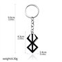 ZoCKZ Lot de 2 colliers avec pendentif symbole berserk du guerrier fou de la mythologie viking nordique - Bijoux tendance - Noir